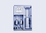 Anton Paar Nova 800 BET Surface Area Analyzer with touchscreen display, two analysis ports with sample tubes, and integrated Dewar in open cabinet